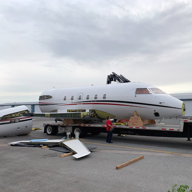 Sourced Through Controlled Aircraft Disassembly